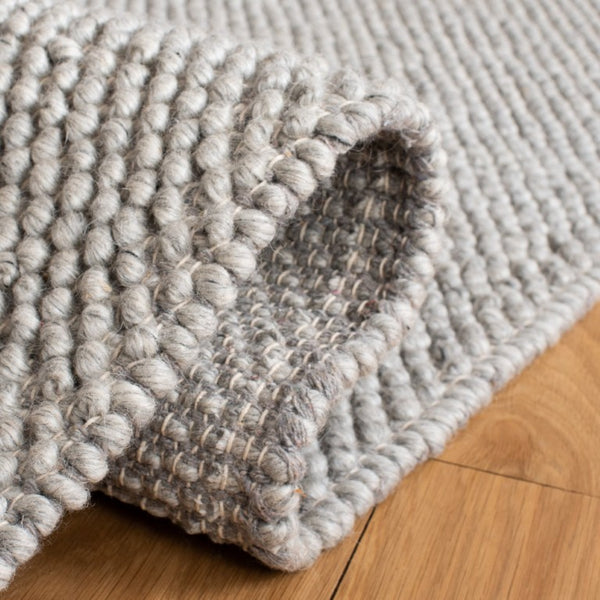 Safavieh Natura Hand Woven Wool Blend Area Rug Silver Tonal Square Living Room Floor Accent NAT425G-8SQ