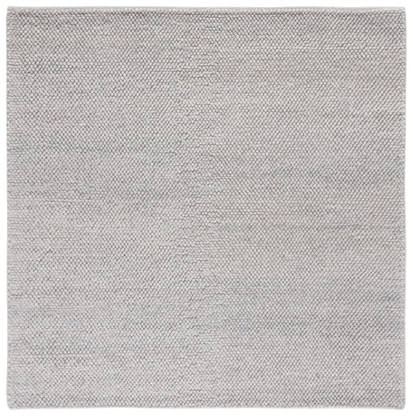 Safavieh Natura Hand Woven Wool Blend Area Rug Silver Tonal Square Living Room Floor Accent NAT425G-8SQ