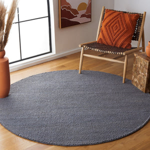 Safavieh Natura Hand-Woven Dark Grey Area Rug 6X9 — Plush 1/2" Wool Blend, Minimalist Texture, Durable Elegance 2'-3" x 8'-0" NAT425H-28