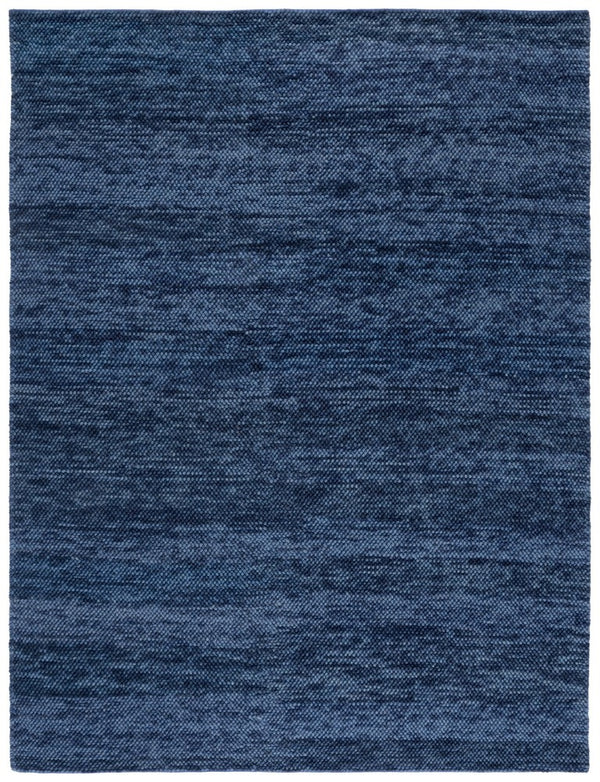 Safavieh Natura Hand-Woven Wool Blend Area Rug Solid Navy Artisan Crafted for Large Rooms NAT425N-10