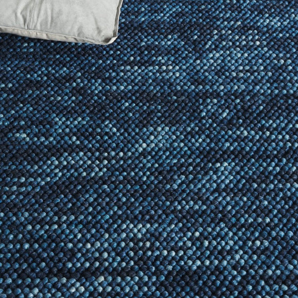 Safavieh Natura Handwoven Wool Blend Accent Rug Navy Solid Artisan Weave for Bedroom Entry NAT425N-2