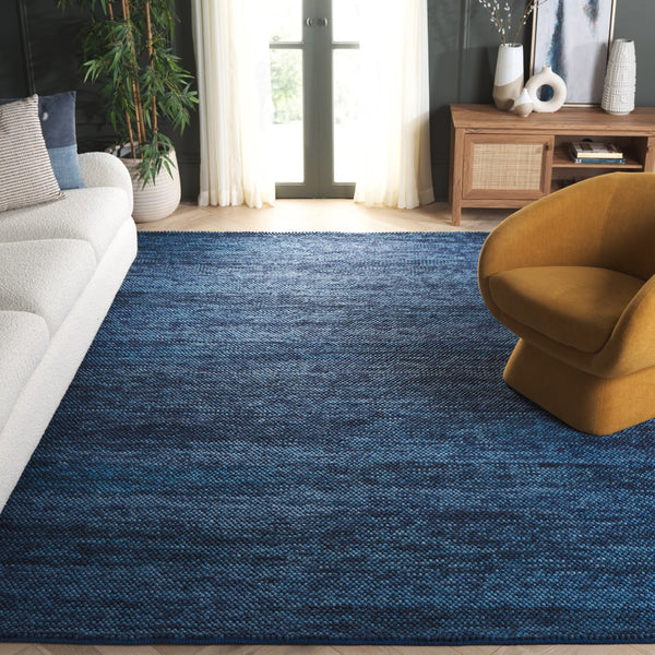 Safavieh Natura Handwoven Area Rug - Timeless Elegance In A Versatile Design For Luxurious Home Décor Navy ,Blue 70% Wool 20% Cotton And 10% Polyester. Nat425n-3