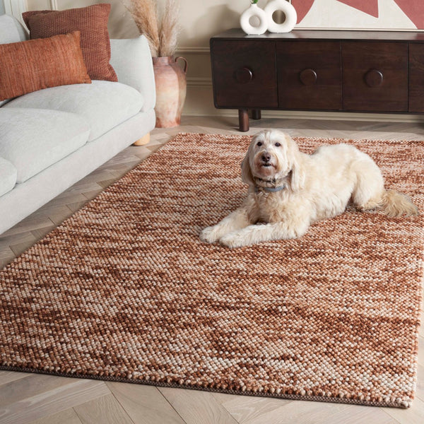 Safavieh Natura Handwoven Area Rug - Timeless Elegance In A Versatile Design For Luxurious Home Décor Rust ,Brown 70% Wool 20% Cotton And 10% Polyester. Nat425p-4