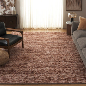 Safavieh Natura Handwoven Area Rug - Timeless Elegance In A Versatile Design For Luxurious Home Décor Rust ,Brown 70% Wool 20% Cotton And 10% Polyester. Nat425p-4