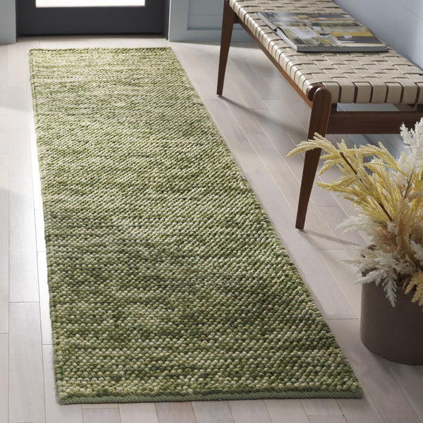 Safavieh Natura Handwoven Area Rug - Timeless Elegance In A Versatile Design For Luxurious Home Décor Green ,Ivory 70% Wool 20% Cotton And 10% Polyester. Nat425y-6
