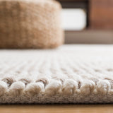 Safavieh Natura 426 Hand Woven 70% Wool 20% Cotton and 10% Polyester. Rug Beige / Ivory NAT426B-9