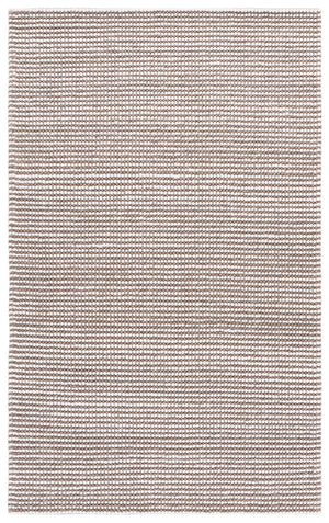 Safavieh Natura Handwoven Ivory And Brown Square Area Rug — Wool-Cotton Blend, Low-Profile Durable Texture 6'-0" x 6'-0" NAT426T-6SQ