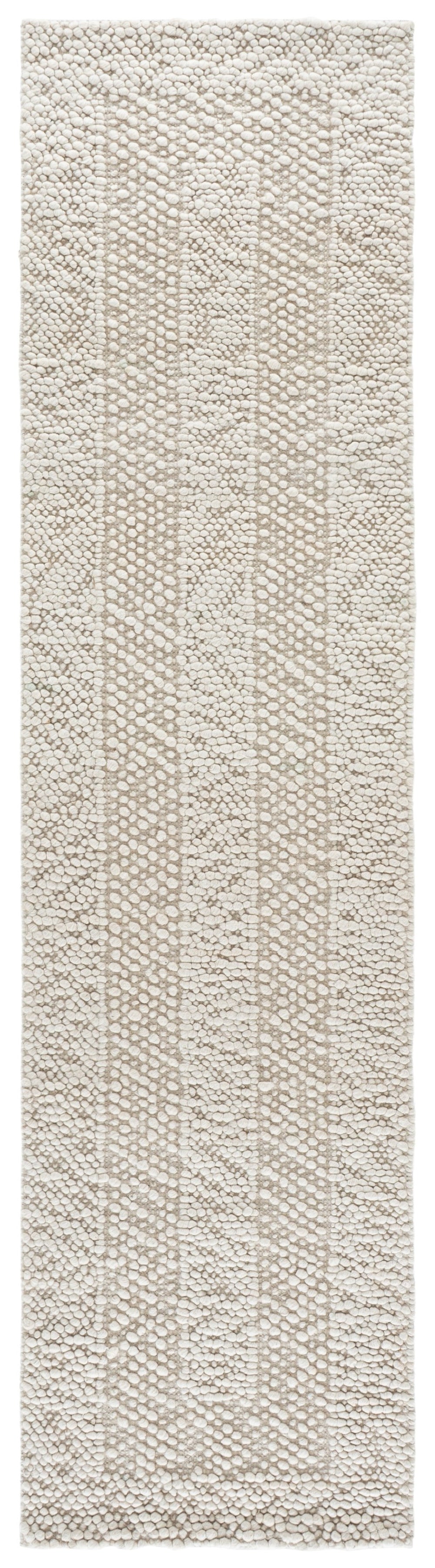 Safavieh Natura Hand-Woven 429A Ivory Rug — Wool-Cotton Blend, Subtle Geometric Texture, Cozy Durable Floorpiece 4'-0" x 6'-0" NAT429A-4