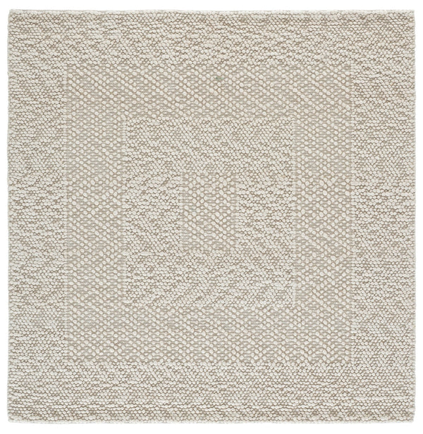 Safavieh Natura Hand-Woven Ivory Runner — Low-Pile Wool-Cotton Blend, Geometric Neutral Rug For Hallways 2'-3" x 9'-0" NAT429A-29