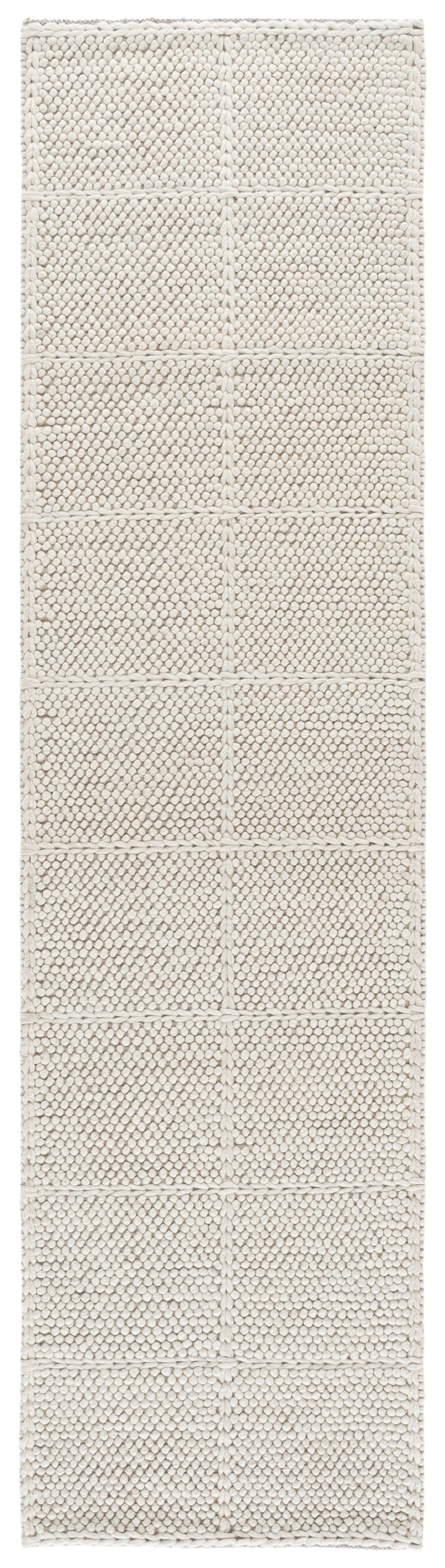Safavieh Natura Handwoven Ivory Geometric Rug — Wool-Cotton Blend, Low Profile Pile For Timeless Modern Style 4'-0" x 6'-0" NAT432A-4