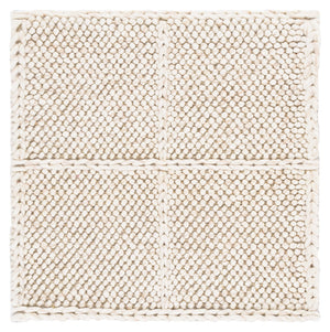 Safavieh Natura Hand-Woven Beige Area Rug With Geometric Motif, Wool-Cotton Blend For Cozy Durable Style 4'-0" x 6'-0" NAT432B-4
