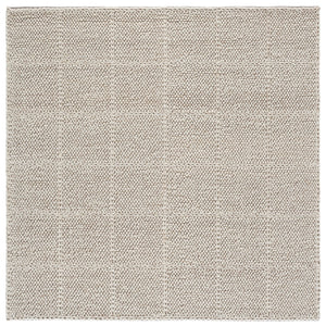 Safavieh Natura Handwoven Beige Area Rug, Low-Profile 6Ft Square Wool-Cotton Blend For Lasting Comfort And Style 6'-0" x 6'-0" NAT432B-6SQ