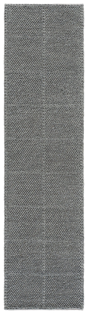 Safavieh Natura Hand-Woven Grey Wool Area Rug, Subtle Geometric Texture, Low-Profile 0.5" Pile, Modern Elegance 4'-0" x 6'-0" NAT432F-4