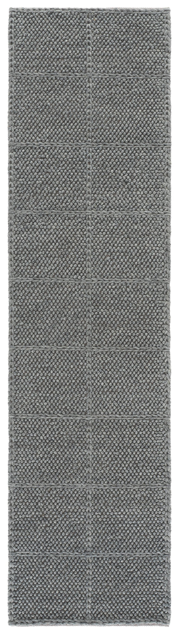 Safavieh Natura Hand-Woven Grey Geometric Rug — 70% Wool Blend, Low-Profile Texture, Artisanal Indian Craftsmanship 6'-0" x 6'-0" NAT432F-6SQ