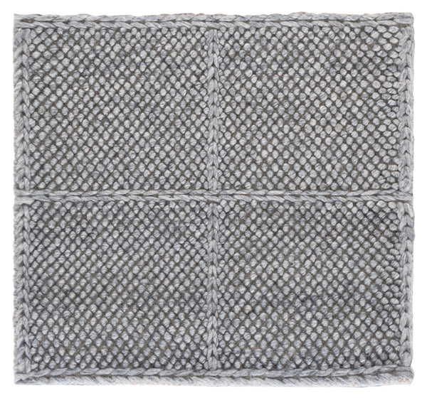 Safavieh Natura Hand-Woven Grey Runner Rug — Subtle Geometric Design, Low-Profile Plush Wool Blend For Hallways 2'-3" x 9'-0" NAT432F-29
