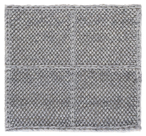 Safavieh Natura Hand-Woven Grey Wool Area Rug, Subtle Geometric Texture, Low-Profile 0.5" Pile, Modern Elegance 4'-0" x 6'-0" NAT432F-4