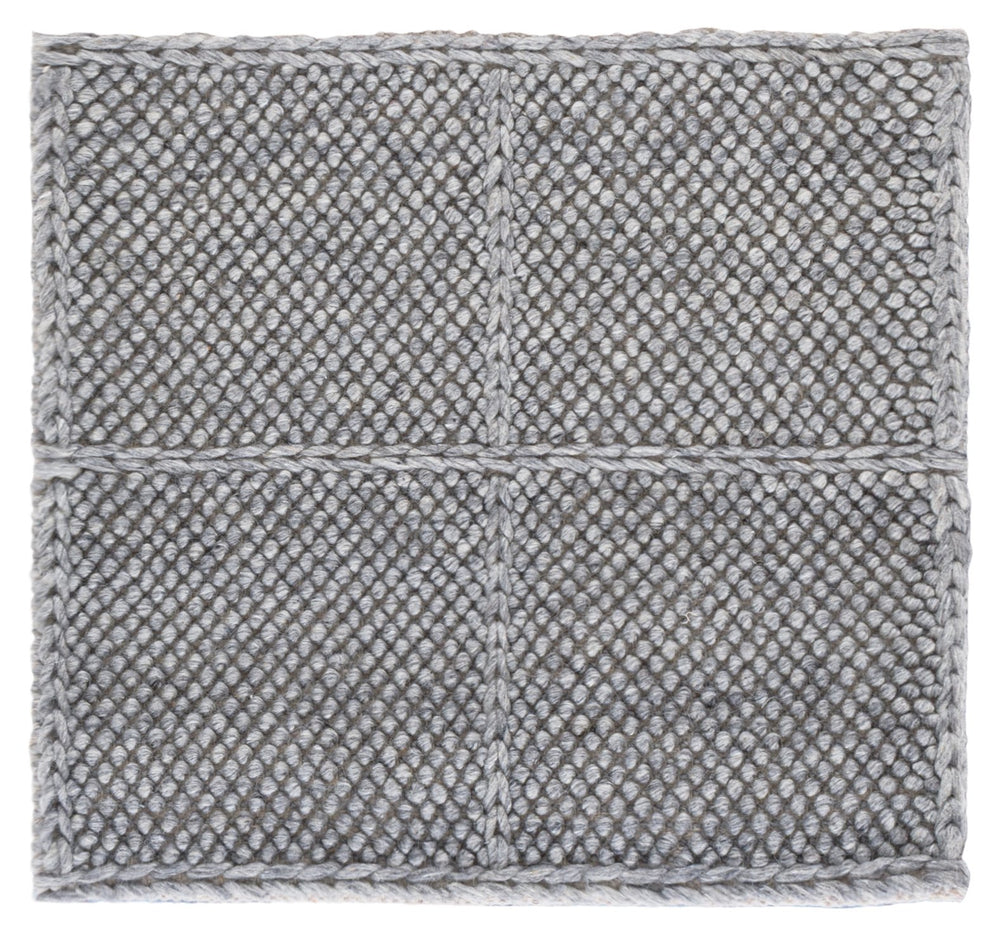 Safavieh Natura Hand-Woven Grey Area Rug — 70% Wool Blend, Low-Profile Geometric Design For Modern Homes 8'-0" x 10'-0" NAT432F-8