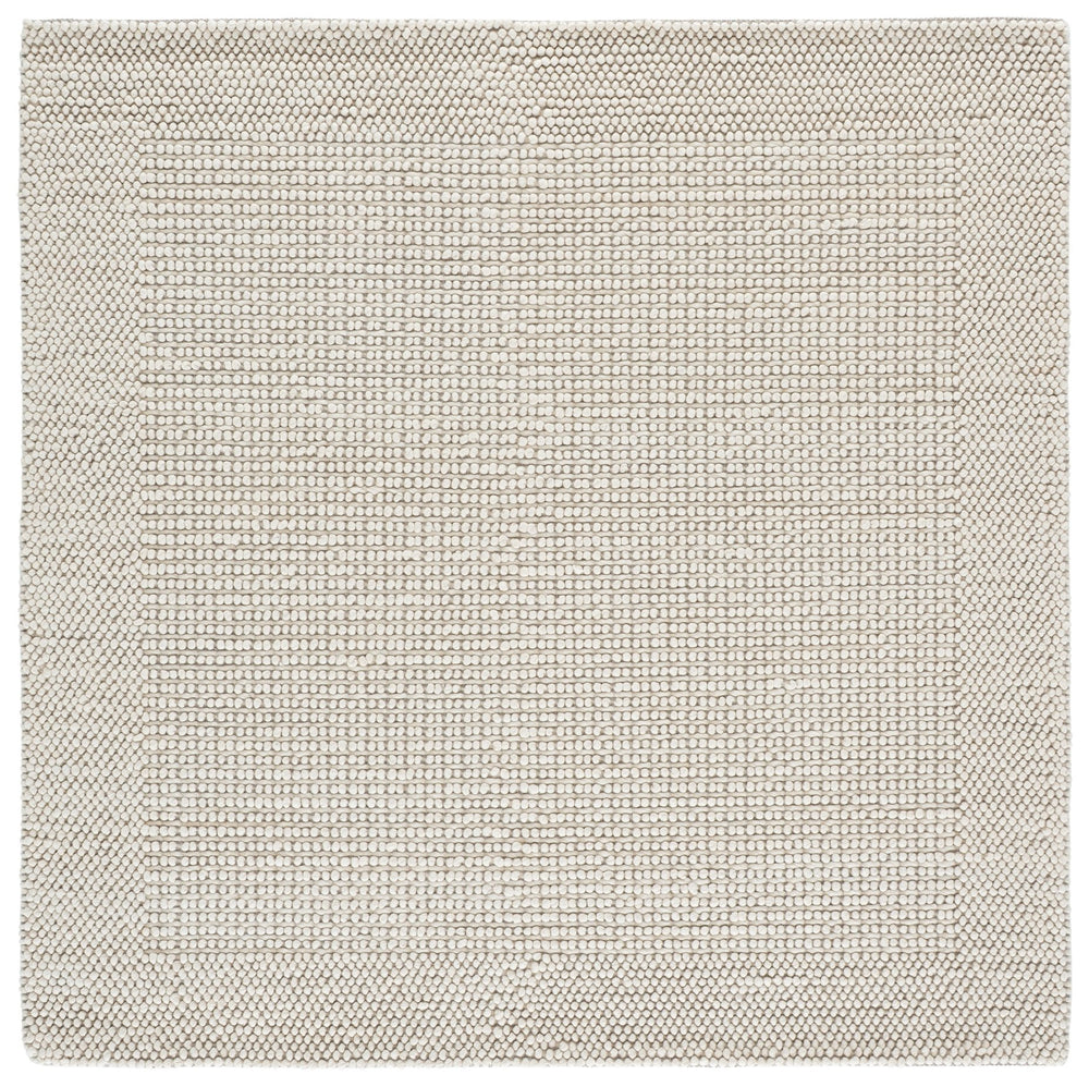 Safavieh Natura Hand-Woven Ivory Area Rug — 70% Wool Low-Profile 0.5" Pile For Durable, Timeless Minimalist Style 9'-0" x 12'-0" NAT433A-9