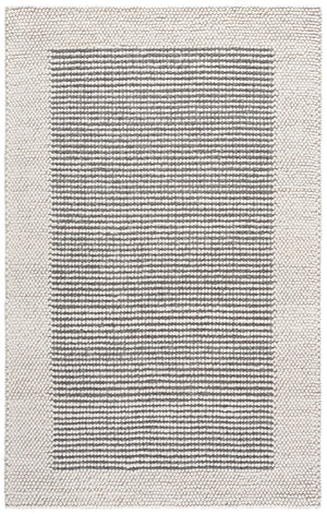 Safavieh Natura Hand‑Woven Ivory And Grey Runner — Scandinavian Textured Wool Blend, Low Profile Elegance 2'-3" x 9'-0" NAT433F-29