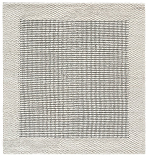 Safavieh Natura Hand‑Woven Ivory And Grey Runner — Scandinavian Textured Wool Blend, Low Profile Elegance 2'-3" x 9'-0" NAT433F-29