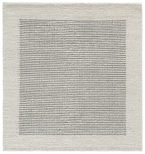 Safavieh Natura Hand‑Woven Ivory And Grey Runner — Scandinavian Textured Wool Blend, Low Profile Elegance 2'-3" x 9'-0" NAT433F-29