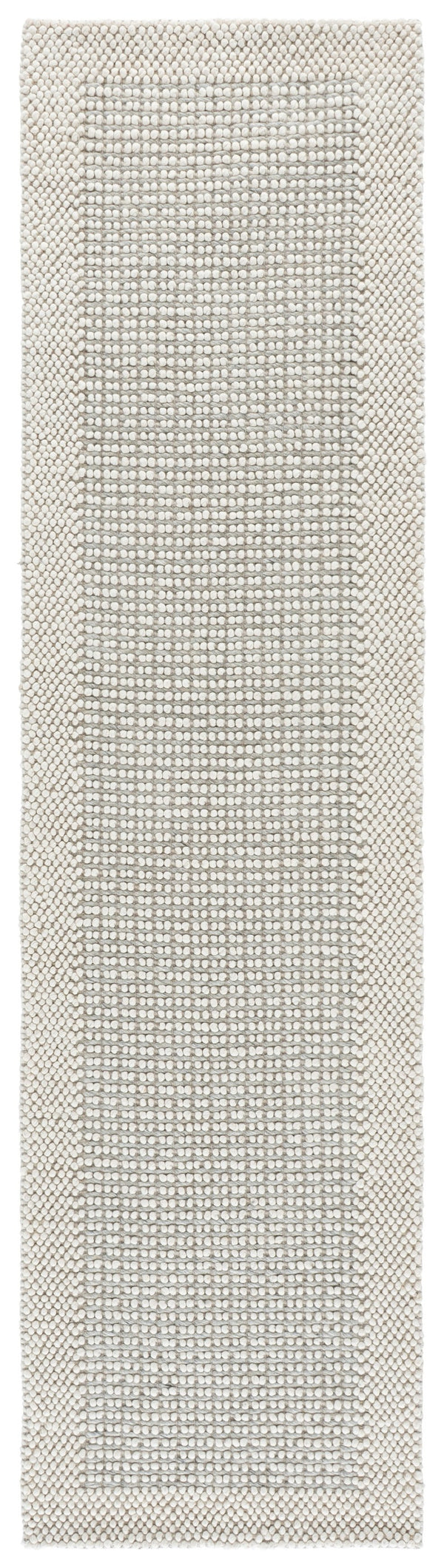 Safavieh Natura Handwoven 6X6 Ivory Silver Area Rug – 70% Wool Low-Profile 0.5" Pile, Scandinavian Minimalist Charm NAT433G-6SQ