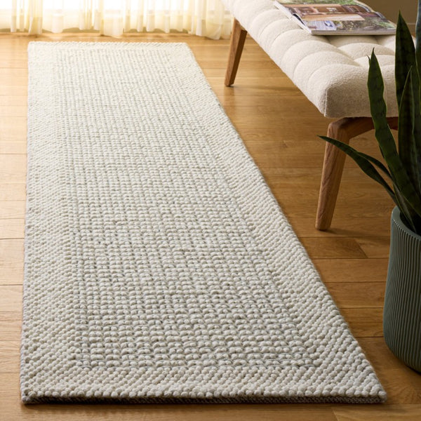 Safavieh Natura Hand-Woven Wool Ivory Flatweave Runner Rug for Hallways and Entryways NAT433G-29
