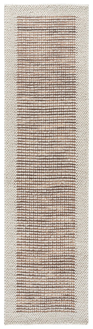Safavieh Natura Hand-Woven Wool Blend Runner Rug Ivory Rust Artisan Bohemian Hallway NAT433P-29