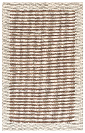 Safavieh Natura Hand-Woven Wool Blend Area Rug Ivory Rust Artisan Weave for Living Rooms NAT433P-6