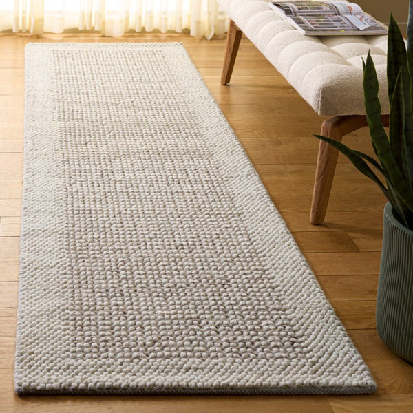 Safavieh Natura Handwoven Wool Blend Runner Rug Neutral Ivory Brown Artisan Hallway Accent NAT433T-29