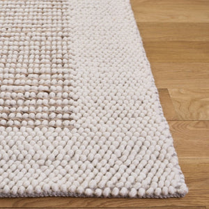 Safavieh Natura Hand-Woven Wool Blend Area Rug Ivory Brown Artisan Weave for Living Room NAT433T-8