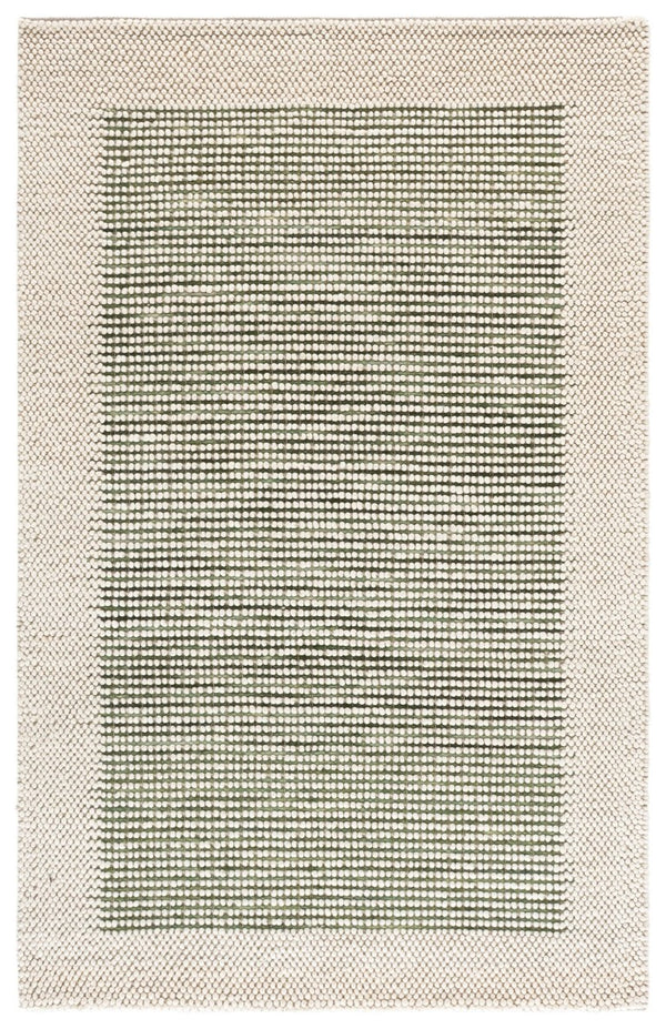 Safavieh Natura Hand-Woven Wool Blend Area Rug Ivory Green Organic Texture Living Room NAT433Y-6