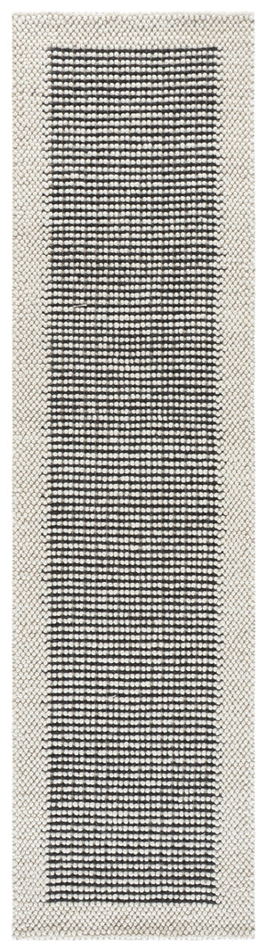 Safavieh Natura Hand‑Woven 6X6 Ivory & Black Square Rug — 70% Wool Modern Minimalist Scandinavian Accent Piece NAT433Z-6SQ