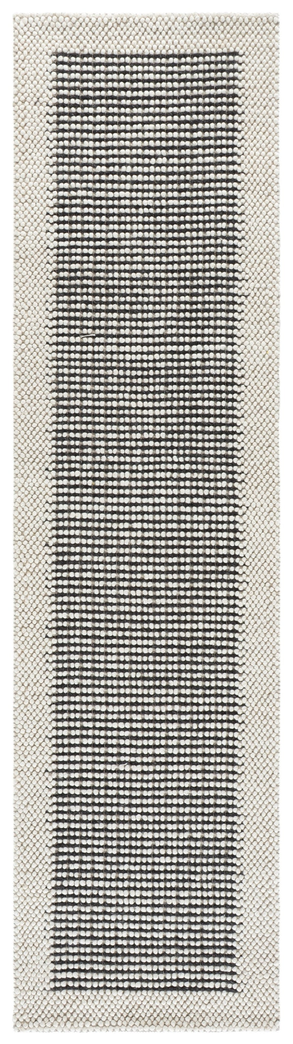 Safavieh Natura Hand‑Woven 6X6 Ivory & Black Square Rug — 70% Wool Modern Minimalist Scandinavian Accent Piece NAT433Z-6SQ