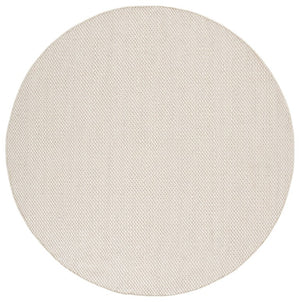 Safavieh Natura Hand Woven Wool Cotton Runner Soft Ivory Hallway Rug Low Pile Artisan Craft Off White 6'-0" x 6'-0" - R NAT434A-6R