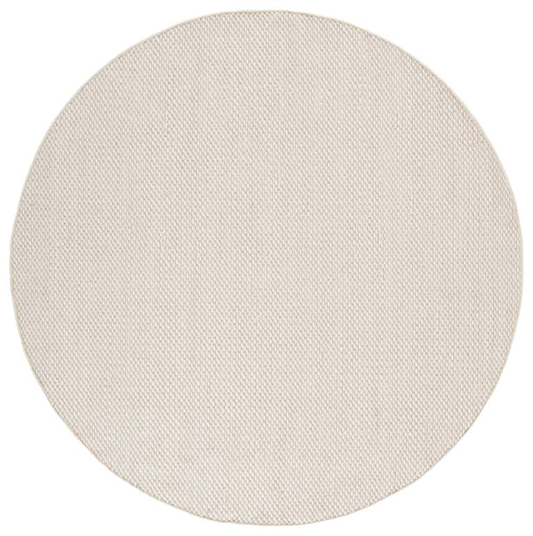 Safavieh Natura Hand Woven Wool Cotton Runner Soft Ivory Hallway Rug Low Pile Artisan Craft Off White 6'-0" x 6'-0" - R NAT434A-6R