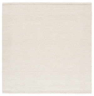 Safavieh Natura Hand Woven Wool Cotton Runner Soft Ivory Hallway Rug Low Pile Artisan Craft Off White 6'-0" x 6'-0" - SQ NAT434A-6SQ