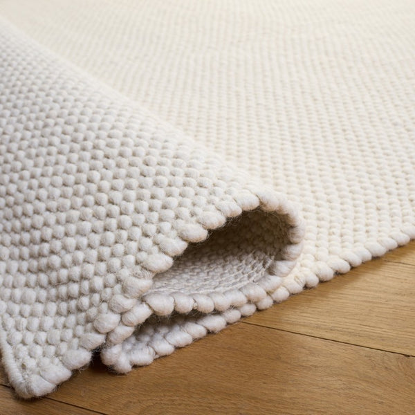Safavieh Natura Hand Woven Wool Cotton Runner Soft Ivory Hallway Rug Low Pile Artisan Craft Off White 6'-0" x 9'-0" NAT434A-6