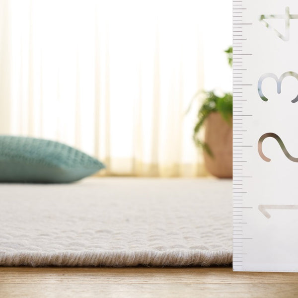 Safavieh Natura Hand Woven Wool Cotton Runner Soft Ivory Hallway Rug Low Pile Artisan Craft Off White 9'-0" x 12'-0" NAT434A-9