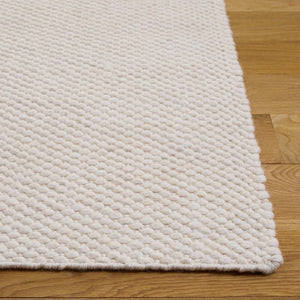 Safavieh Natura Hand Woven Wool Cotton Runner Soft Ivory Hallway Rug Low Pile Artisan Craft Off White 9'-0" x 12'-0" NAT434A-9