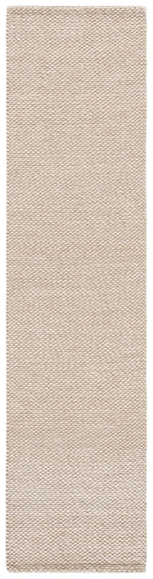 Safavieh Natura Hand Woven Wool Cotton Runner Soft Ivory Hallway Rug Low Pile Artisan Craft Beige 2'-3" x 9'-0" NAT434B-29