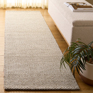 Safavieh Natura Hand Woven Wool Cotton Runner Soft Ivory Hallway Rug Low Pile Artisan Craft Beige 2'-3" x 9'-0" NAT434B-29