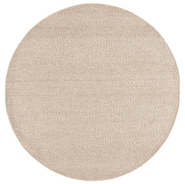 Safavieh Natura Hand Woven Wool Cotton Runner Soft Ivory Hallway Rug Low Pile Artisan Craft Beige 6'-0" x 6'-0" - R NAT434B-6R
