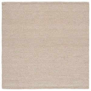 Safavieh Natura Hand Woven Wool Cotton Runner Soft Ivory Hallway Rug Low Pile Artisan Craft Beige 6'-0" x 6'-0" - SQ NAT434B-6SQ