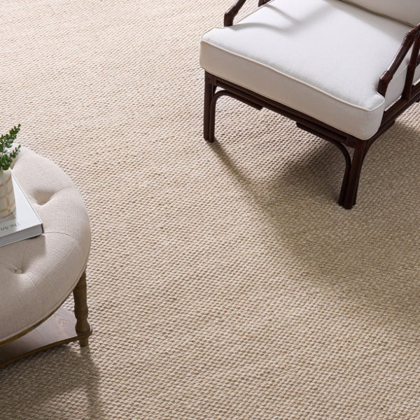 Safavieh Natura Hand Woven Wool Cotton Runner Soft Ivory Hallway Rug Low Pile Artisan Craft Beige 9'-0" x 12'-0" NAT434B-9