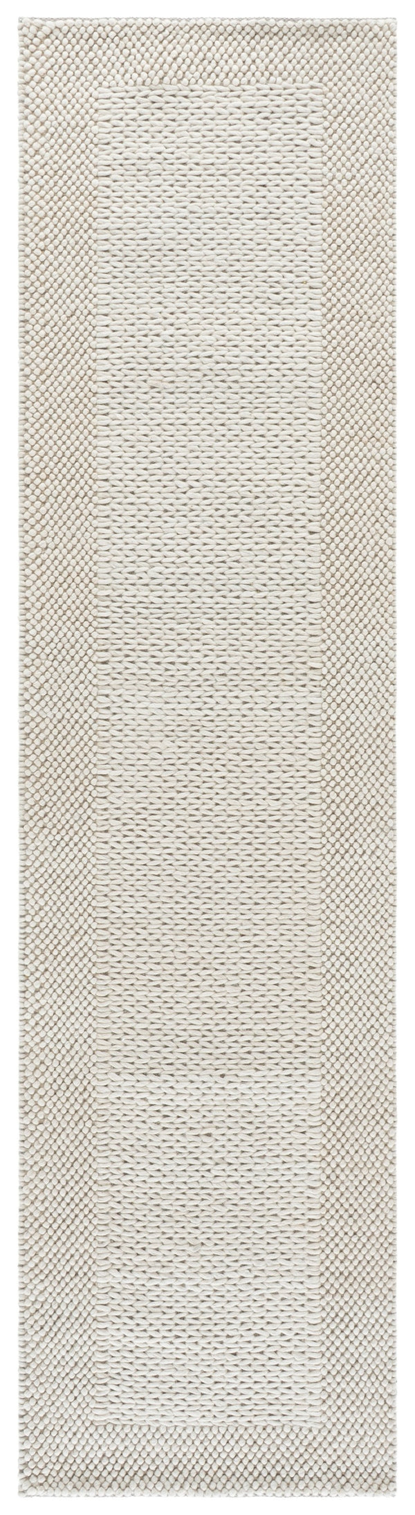 Safavieh Natura Hand-Woven Ivory Area Rug — Soft Low-Pile Wool Blend, Modern Minimalist Texture, Durable Elegance 6'-0" x 6'-0" NAT435A-6SQ