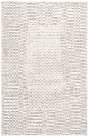 Safavieh Natura Hand-Woven Ivory Area Rug 4X6 Low-Profile Wool Blend, Timeless Neutral Texture For Home 4'-0" x 6'-0" NAT435A-4