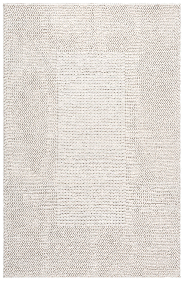 Safavieh Natura Hand-Woven Ivory Area Rug 4X6 Low-Profile Wool Blend, Timeless Neutral Texture For Home 4'-0" x 6'-0" NAT435A-4