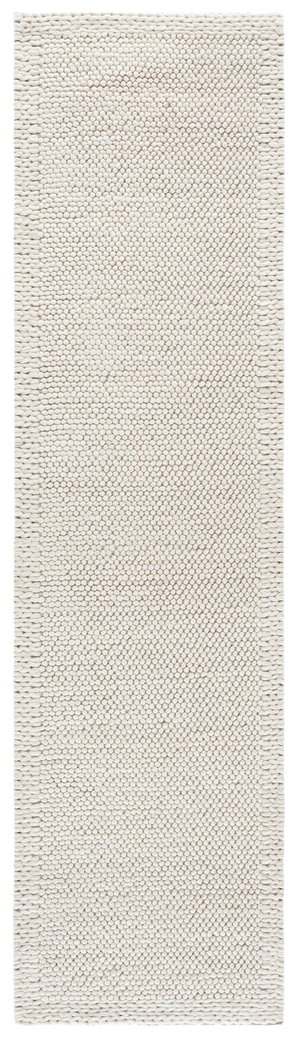 Safavieh Natura Ivory Hand-Woven Wool-Cotton Blend Area Rug — Low Pile, Modern Minimalist Warmth For Any Room 6'-0" x 6'-0" NAT436A-6SQ