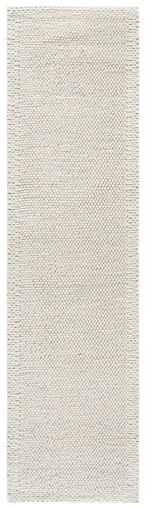 Safavieh Natura Hand‑Woven Ivory Area Rug 5X8 Medium Rectangle — Wool Blend, Low Pile, Minimalist Texture 6'-0" x 9'-0" NAT436A-6